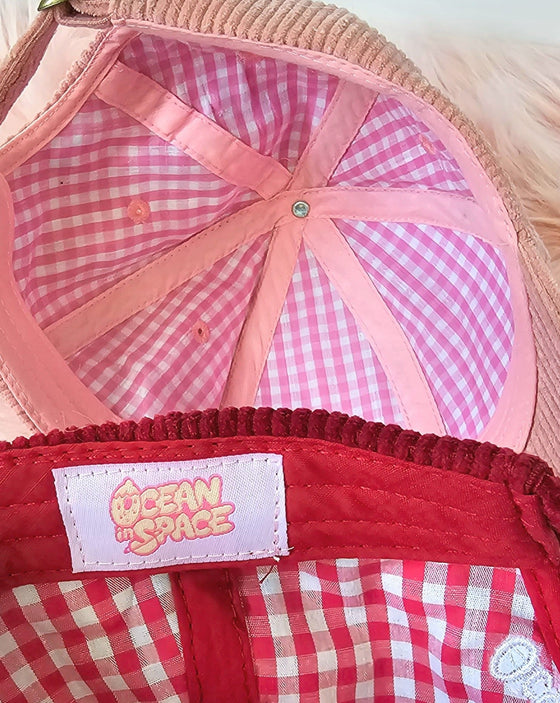 Strawberry Hat Corduroy Ver. Pink