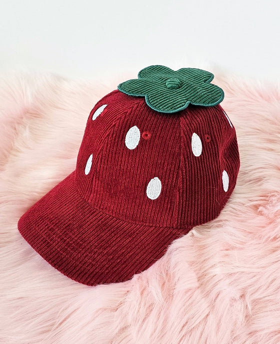 Strawberry Hat Corduroy Ver. Red