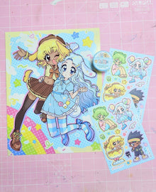  Cinnamoroll x Pompompurin Print