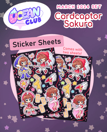  Princess Sakura Sticker Sheets (Set of 2)