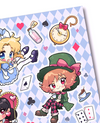 Alice In Wonderland Sticker Sheets (Set of 2)