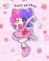 Sweet Idol Berry Holographic Sticker