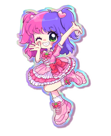  Sweet Idol Berry Holographic Sticker