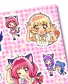 Cafe Mew Mew Sticker Sheets (Set of 2)