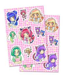  Cafe Mew Mew Sticker Sheets (Set of 2)