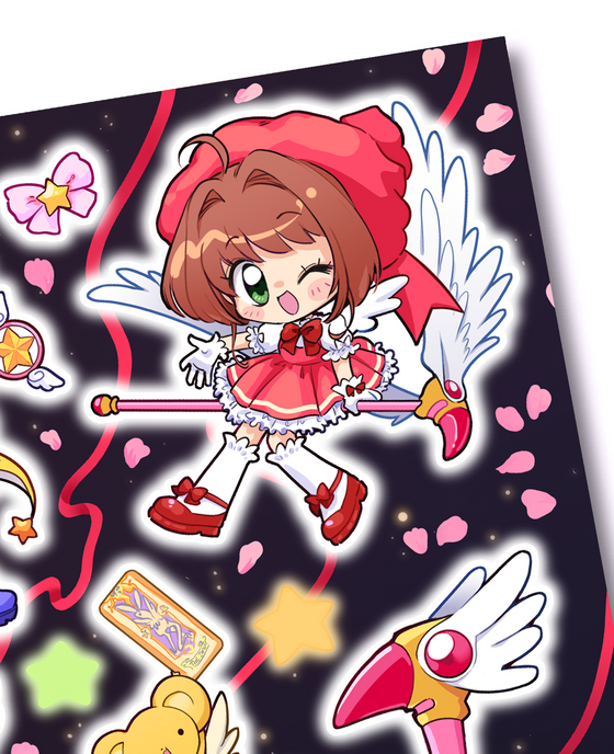 Princess Sakura Sticker Sheets (Set of 2)
