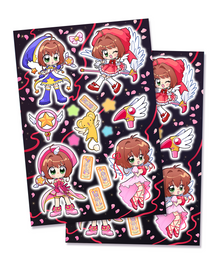  Princess Sakura Sticker Sheets (Set of 2)