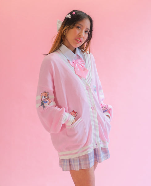 Doki Doki Literature Club! School Cardigan - Pink – Ocean In Space