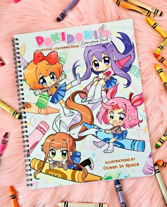 Doki Doki Literature Club! Colouring Book