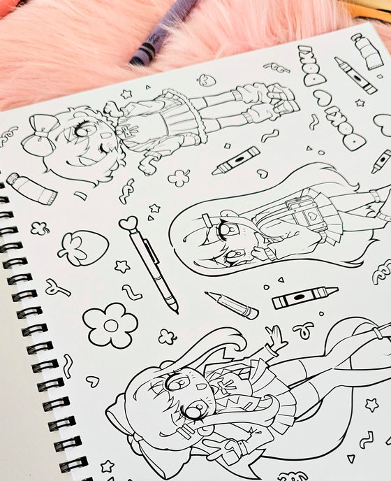 Doki Doki Literature Club! Colouring Book