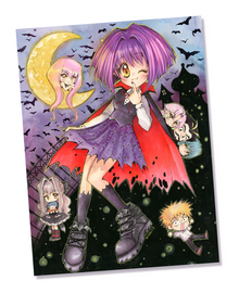  Chibi Vampire Karin Print