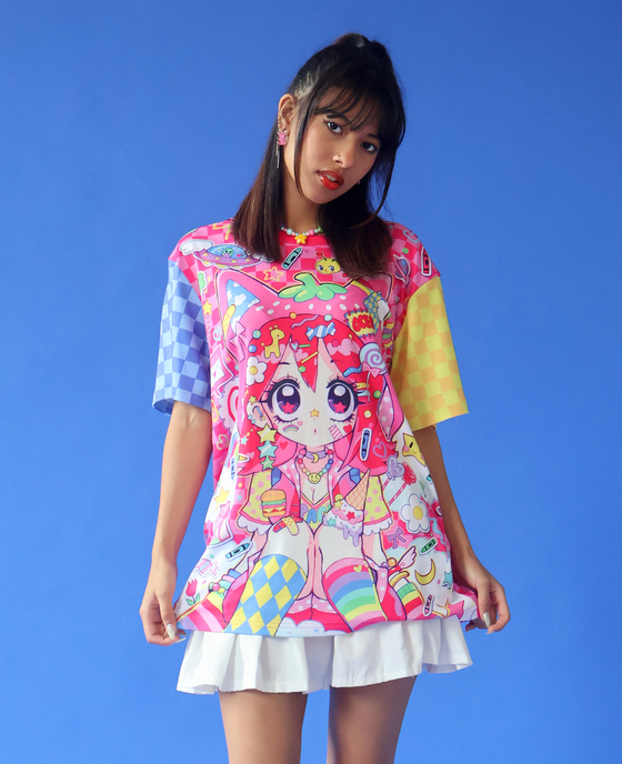 Chuu Chuu Checker Tee