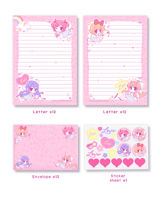Doki Doki Literature Club! Love Letter Stationery Set – Ocean In Space