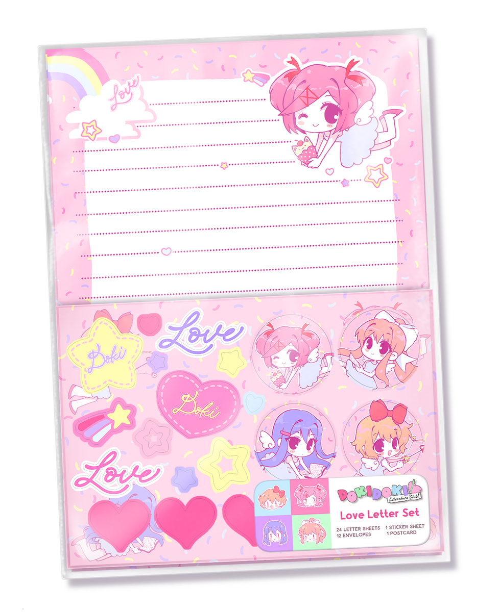 Doki Doki Literature Club! Love Letter Stationery Set – Ocean In Space