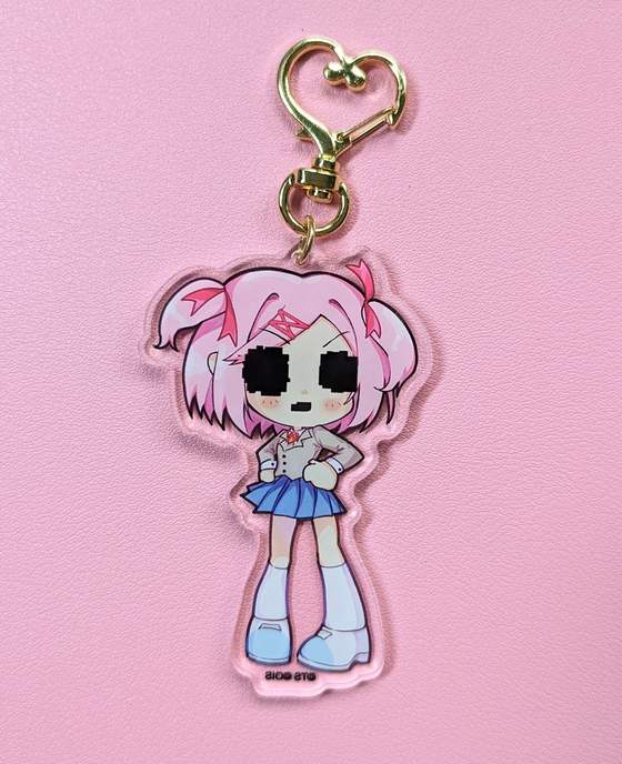 Natsuki Acrylic Keychain (Glitch Version)