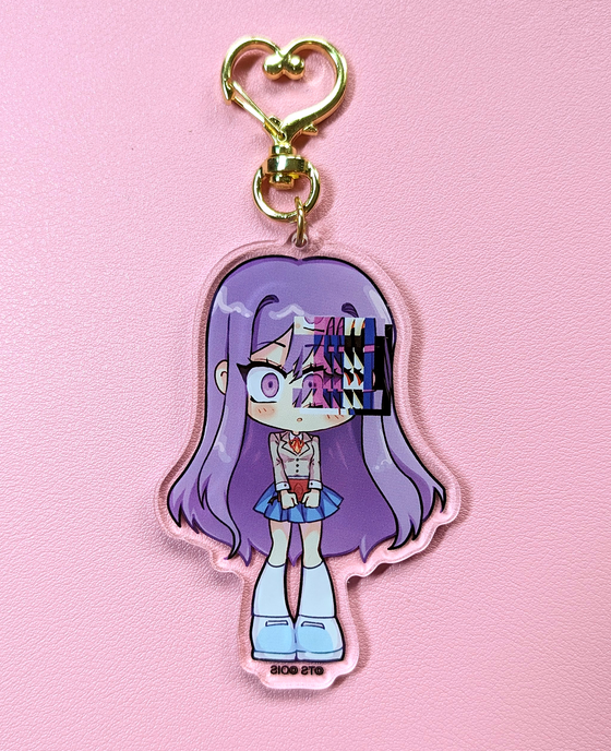 Yuri Acrylic Keychain (Glitch Version)