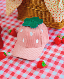  Strawberry Hat Corduroy Ver. Pink