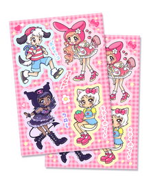  My Melody and Kuromi Sticker Sheets (Set of 2)