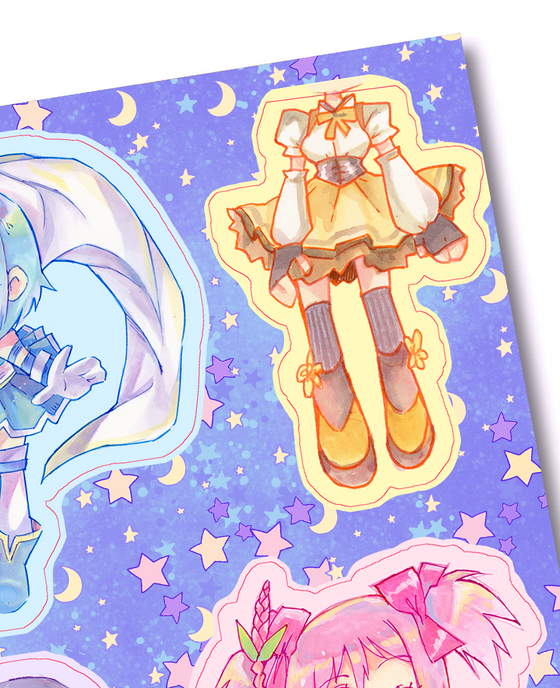 Madoka Magica Sticker Sheets (Set of 2)
