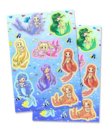  Mermaid Melody Sticker Sheets (Set of 2)