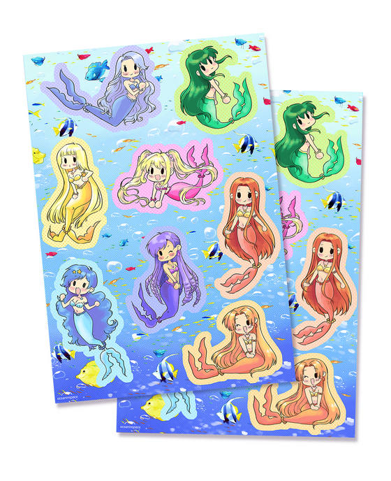 Mermaid Melody Sticker Sheets (Set of 2)
