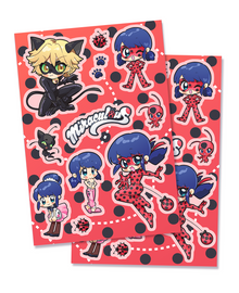  Miraculous Ladybug Sticker Sheets (Set of 2)