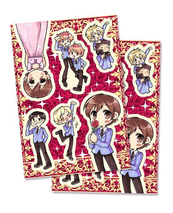Ouran Highschool Host Club Sticker Sheets (Set of 2)