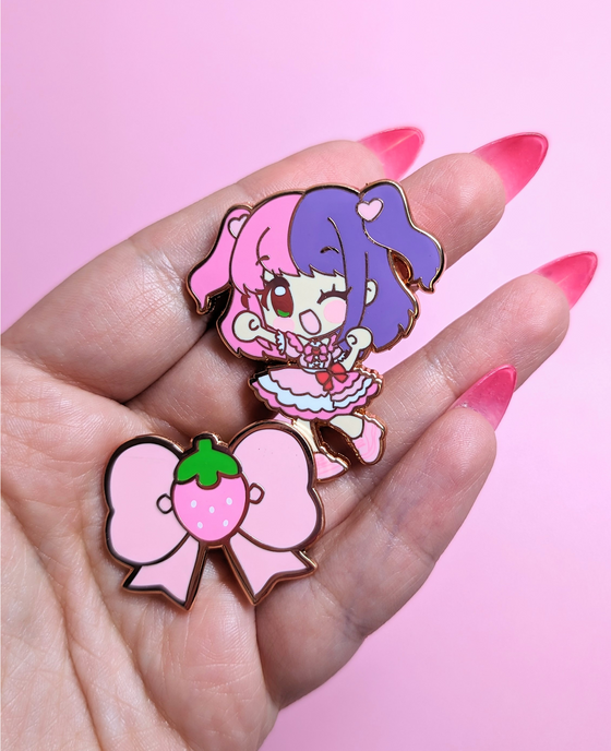 Sweet Idol Berry Enamel Pin Set