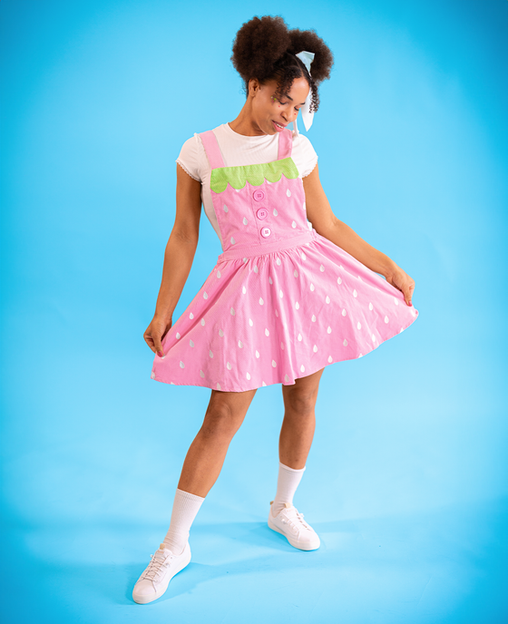 Pink Strawberry Pinafore – Ocean In Space Pink Strawberry Pinafore – Ocean In Space