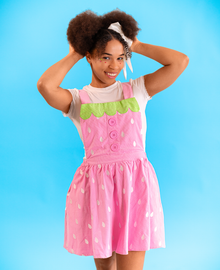  Strawberry Pinafore (Pink) *COMING SOON*