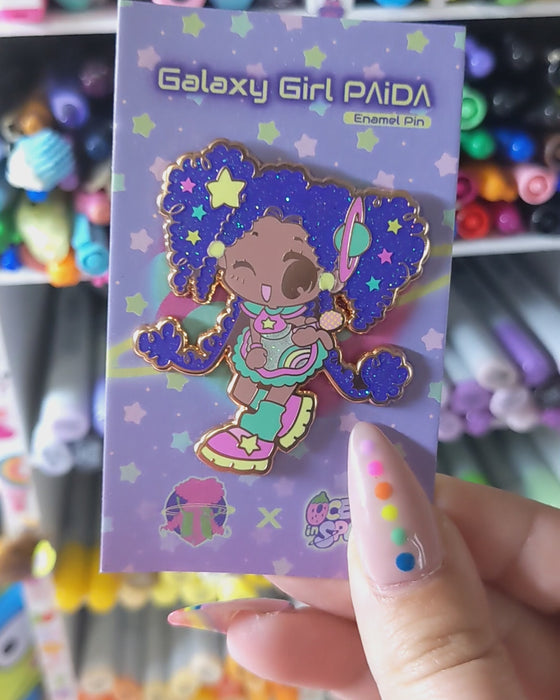 Galaxy Girl Paida Enamel Pin
