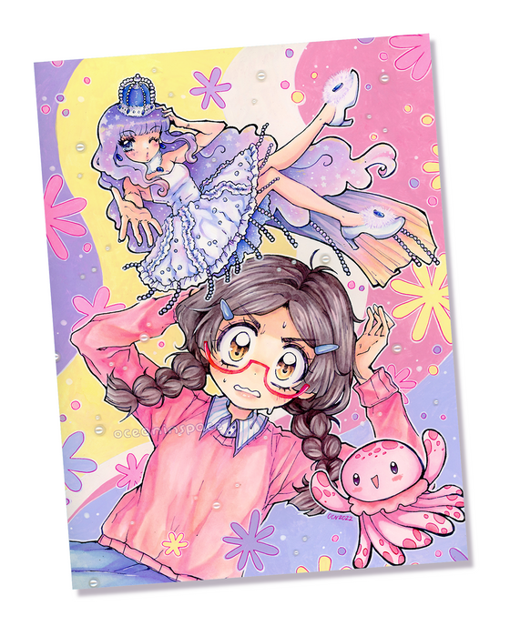 Princess Jellyfish Print