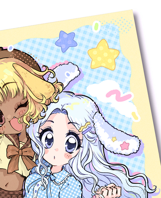 Cinnamoroll x Pompompurin Print