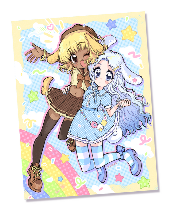 Cinnamoroll x Pompompurin Print