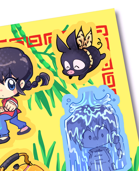 Ranma ½ Sticker Sheets (Set of 2)