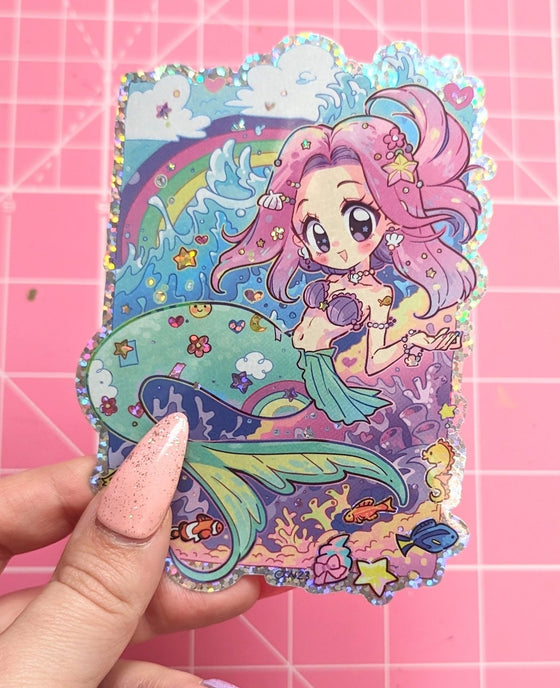 Tropical Dreams Glitter Sticker