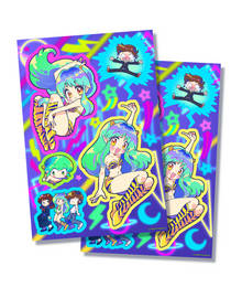  Urusei Yatsura Sticker Sheets (Set of 2)