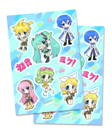  Hatsune Miku Sticker Sheets (Set of 2)