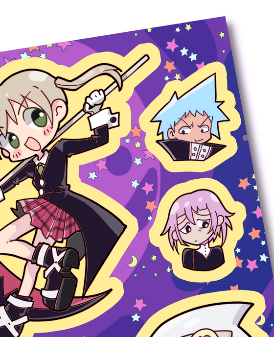 Soul Eater Sticker Sheets (Set of 2)