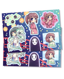  Spirited Away Sticker Sheets (Set of 2)