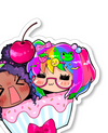 PAiDA x cybr.grl Ice Cream Sticker