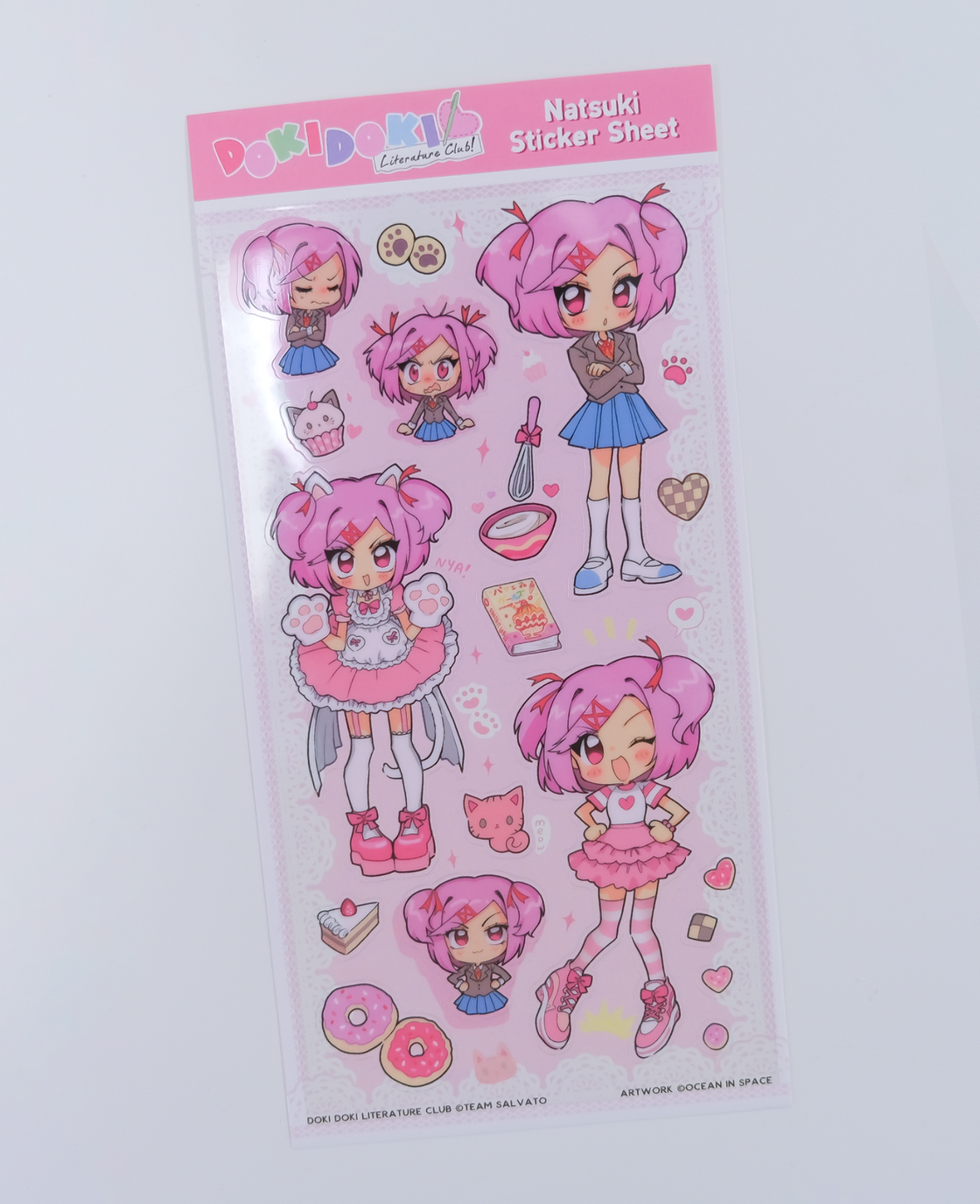 Natsuki Clear Sticker Sheet – Ocean In Space