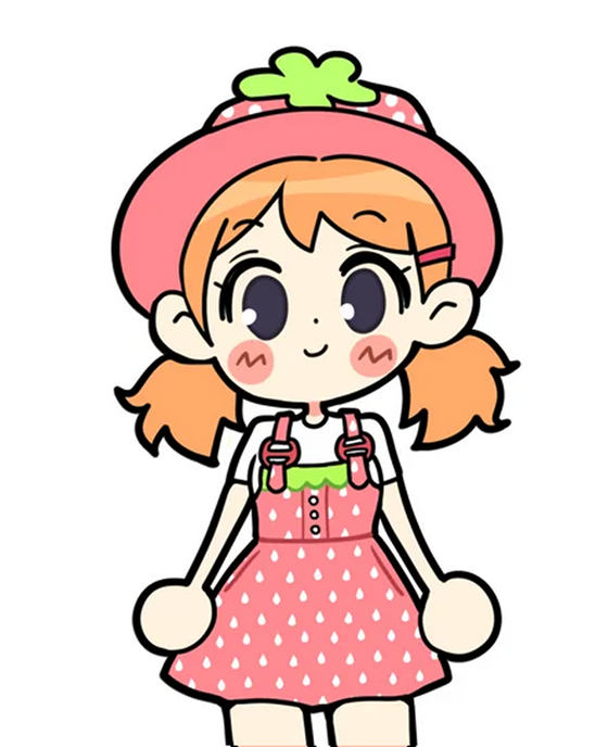Strawberry Pinafore (Red)