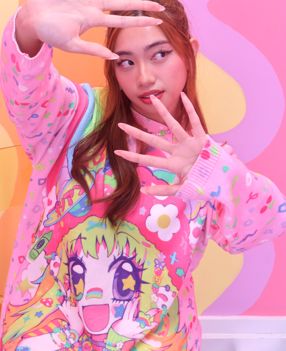 Party Time Sweater Dress (Pink)
