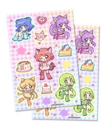  Tokyo Mew Mew NYU Sticker Sheets (Set of 2)