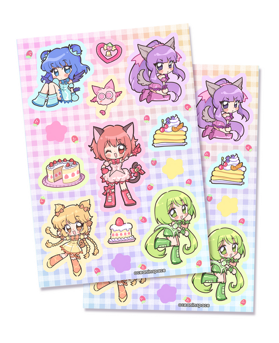Tokyo Mew Mew NYU Sticker Sheets (Set of 2)