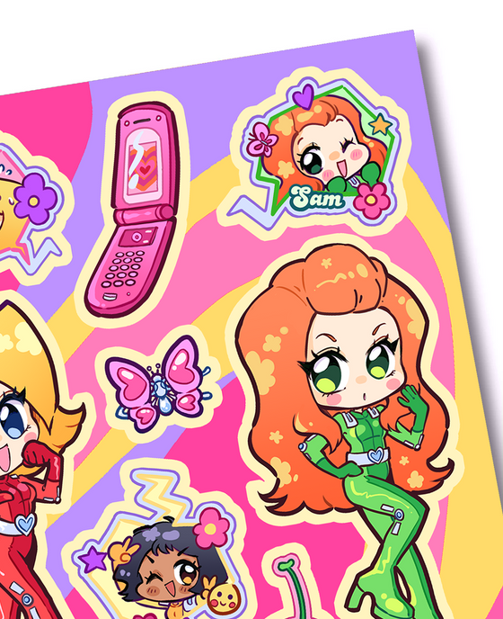 Totally Spies! Sticker Sheets (Set of 2)