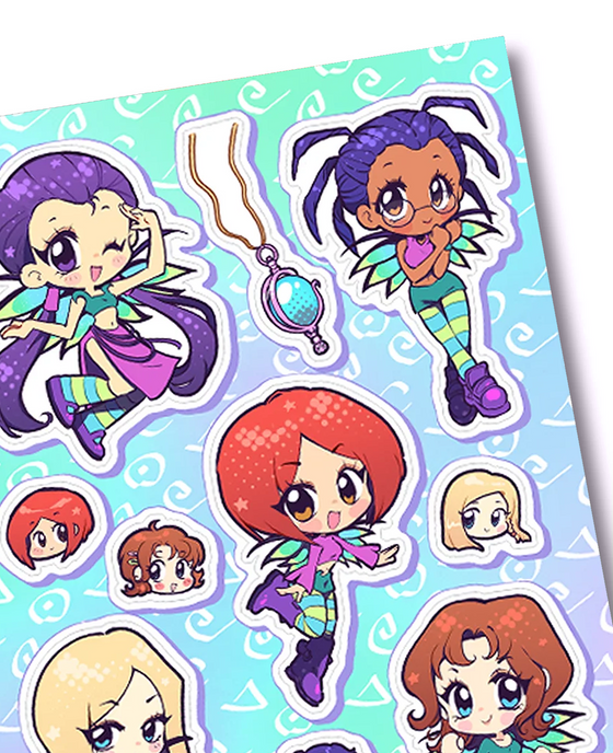 W.I.T.C.H. Sticker Sheets (Set of 2)