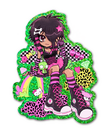  Rawr XD Glitter Sticker