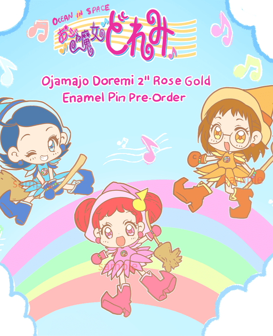 Ojamajo Doremi Enamel Pin Set 1